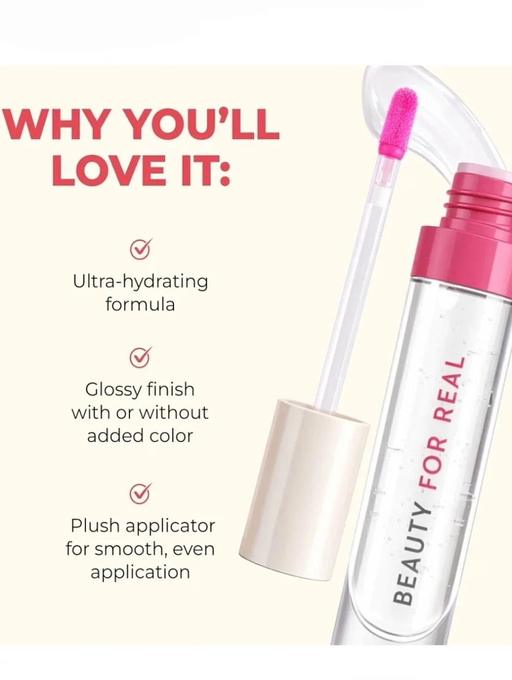 Beauty For Real Lip Revival Hi-Shine, Hydrating Lip Oil Color: Shining Star